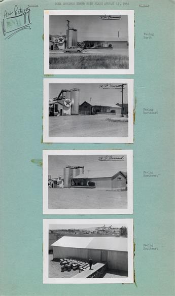 (TEXACO GAS COMPANY) A mini archive containing a typology of approximately 120 photographs of Texaco Oil bulk plants and storage facili